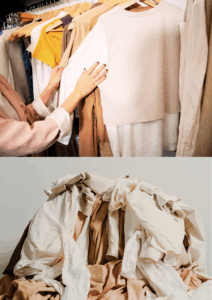Kleidung aussortieren und gehen lassen